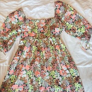 Forever 21 Floral Mini Dress - Multicolor